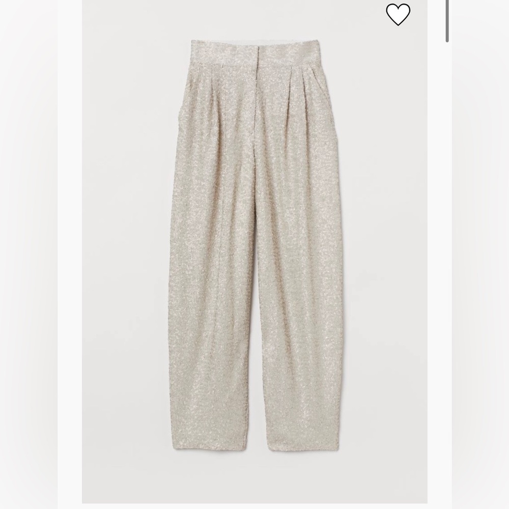 H&M Pants Womens Size 6 Sequined Wide Leg Palazzo pants